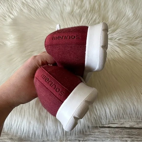 New Merinos Sneakers Shoes Burgundy Sz 8