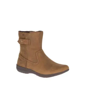 NEW MERRELL women's kassie mid waterproof boots in tan