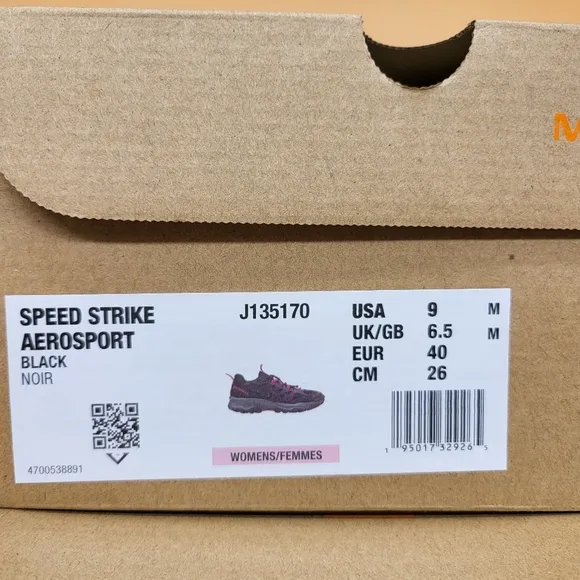 New Merrell Women's Speed Strike Aerosport Hiking Shoes Size 9
