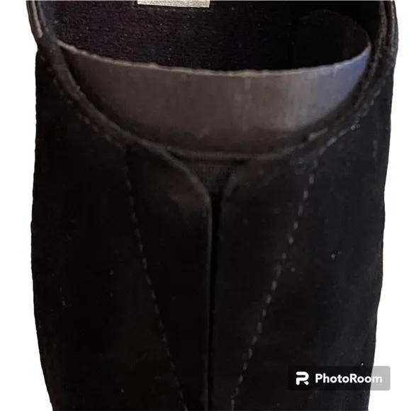 New Munro Solano Black Kid / Suede Upper Comfortable Dress Shoes Women’s Size 7W