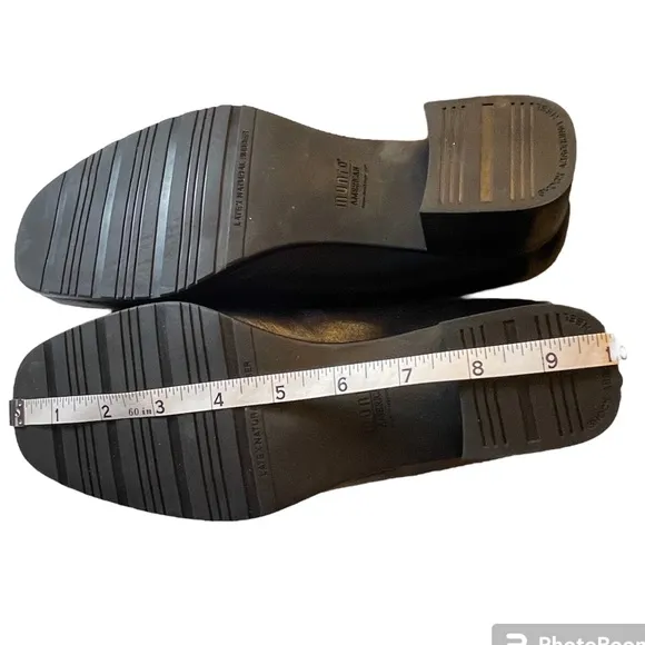 New Munro Solano Black Kid / Suede Upper Comfortable Dress Shoes Women’s Size 7W