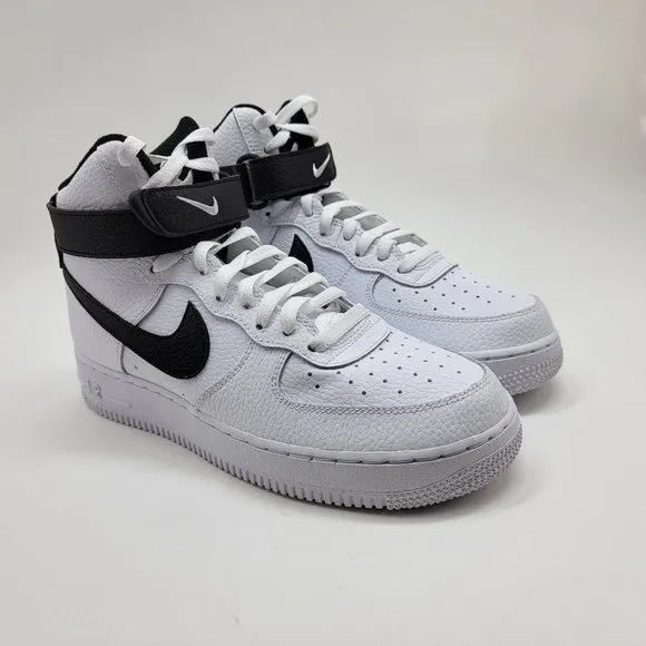 NEW Nike Air Force 1 High '07 White Black AF1 Shoes Sneakers