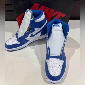 New Nike air Jordan 1 retro high white blue mens shoes size 11