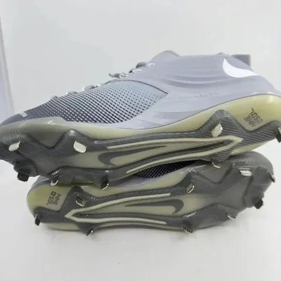 NEW Nike Lunar Vapor Trout Baseball Cleats Lace-Up Sneakers Shoes Gray Mens 13