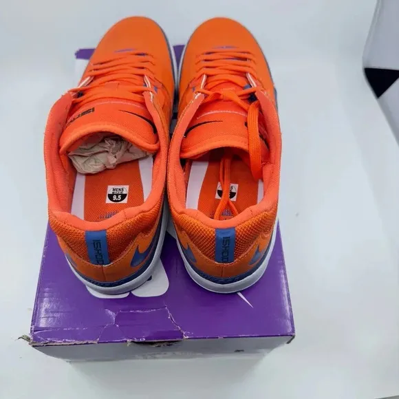NEW Nike SB Ishod PRM Wair Skate Shoes Low Top Orange/Blue Size 9.5 DZ5648 800