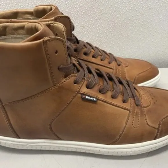 NEW PILOTI High Top Driving Sneaker Shoes US M10 Apex Cognac