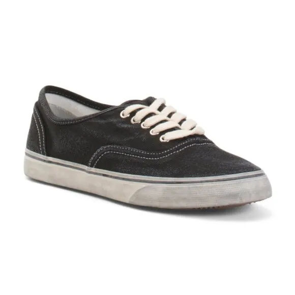 NEW RE/DONE 70s Low Top Skate Sneakers Faded Black for women  864tn