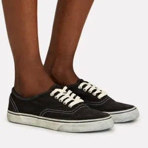 NEW RE/DONE 70s Low Top Skate Sneakers Faded Black for women  864tn