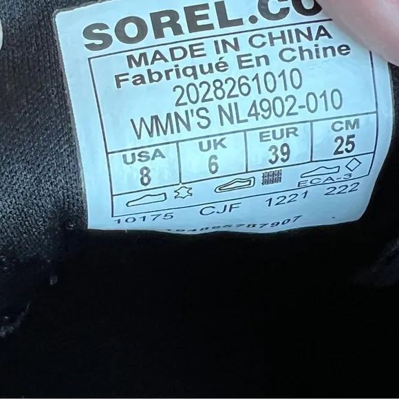 NEW Sorel Evie Lace Up Waterproof Boots Booties Sz 8