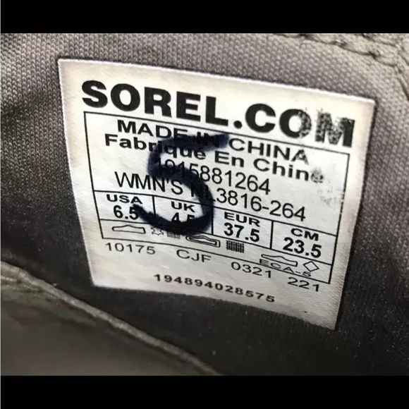 NEW! SOREL Evie Pull-On Sz 6.5 Omega Taupe Waterproof Leather &amp; Suede Ankle Boot