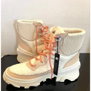 NEW Sorel Brex Cozy Lace Sheepskin Women’s Size 11 Waterproof Boots