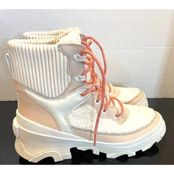 NEW Sorel Brex Cozy Lace Sheepskin Women’s Size 11 Waterproof Boots