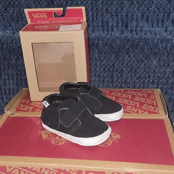 New Vans Chukka V Moc Moccasin Crib Shoes Soft Bottom Fringe Size 3 • 3-6 month