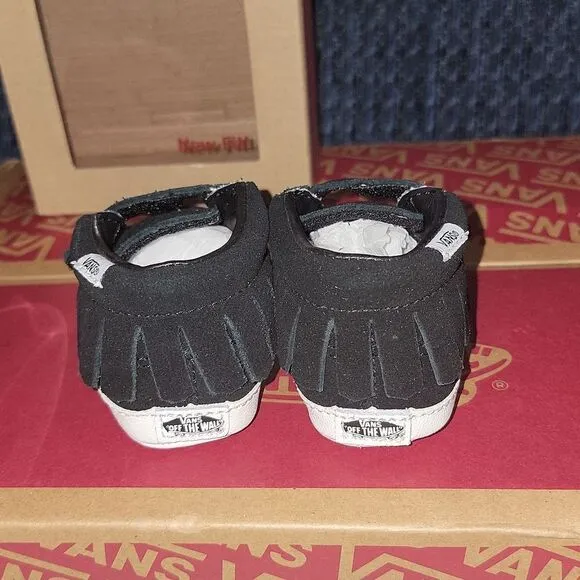 New Vans Chukka V Moc Moccasin Crib Shoes Soft Bottom Fringe Size 3 • 3-6 month