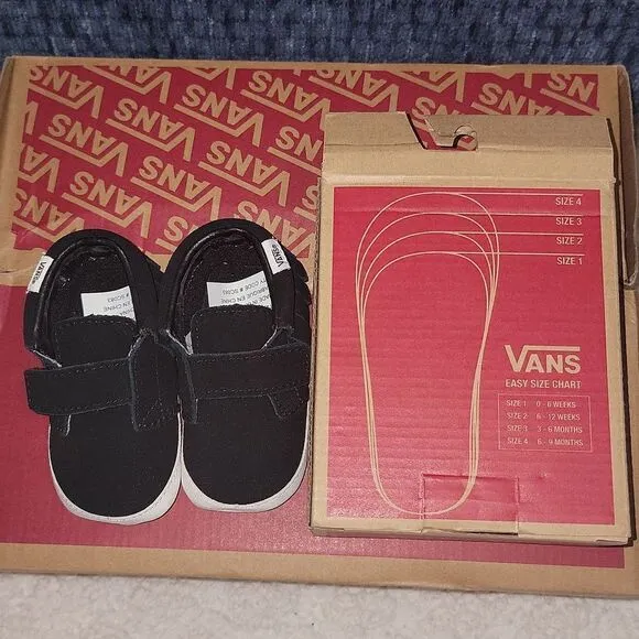 New Vans Chukka V Moc Moccasin Crib Shoes Soft Bottom Fringe Size 3 • 3-6 month
