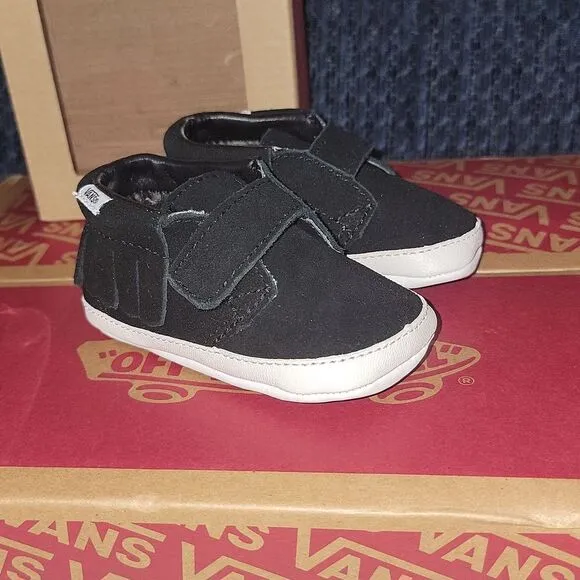 New Vans Chukka V Moc Moccasin Crib Shoes Soft Bottom Fringe Size 3 • 3-6 month
