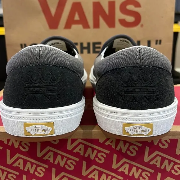New VANS (Dan Lancey) BMX Slip-On in Asphalt / Pewter Mens size 8.5