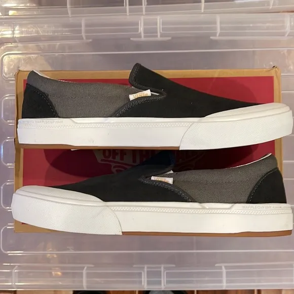 New VANS (Dan Lancey) BMX Slip-On in Asphalt / Pewter Mens size 8.5