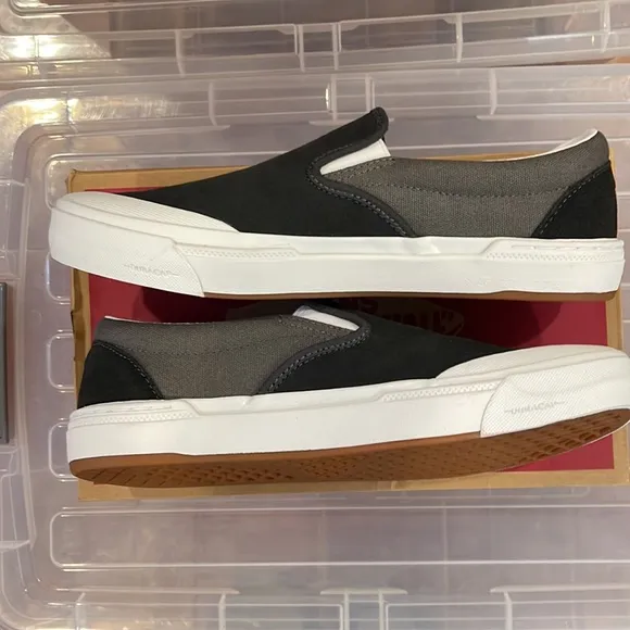 New VANS (Dan Lancey) BMX Slip-On in Asphalt / Pewter Mens size 8.5
