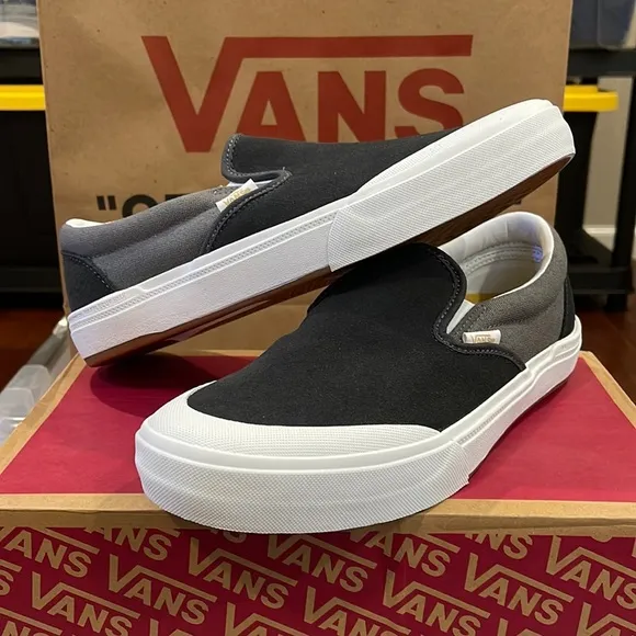 New VANS (Dan Lancey) BMX Slip-On in Asphalt / Pewter Mens size 8.5