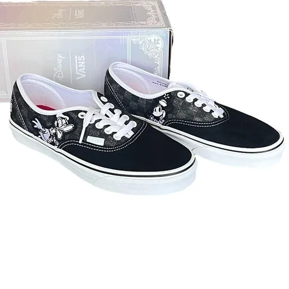 NEW Vans Disney SHOES Mismatch Sz 9.5, 10 Womens Minnie Mickey Mouse Donald Duck