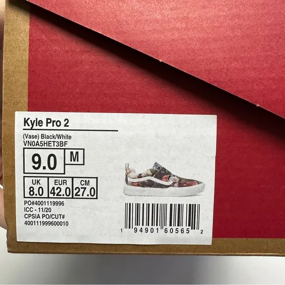 NEW Vans Kyle Pro 2.0 Floral Skate Shoes