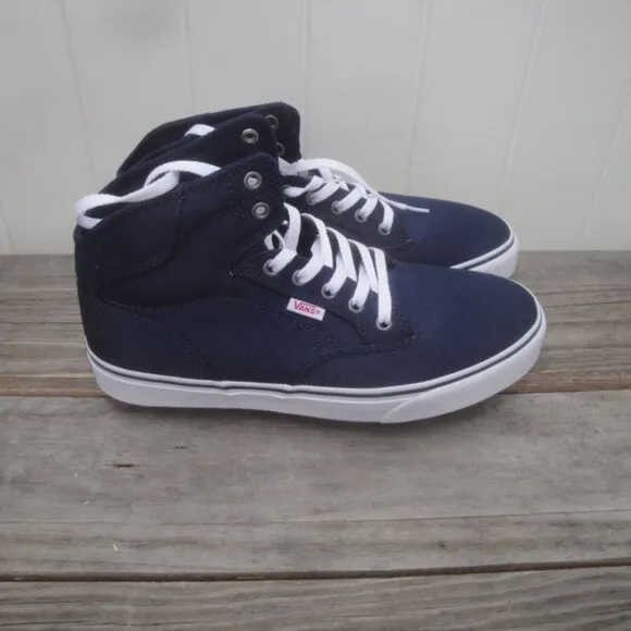NEW VANS Men's Shoes Dress Blue or Navy-Blue Winston High-Top 9.5