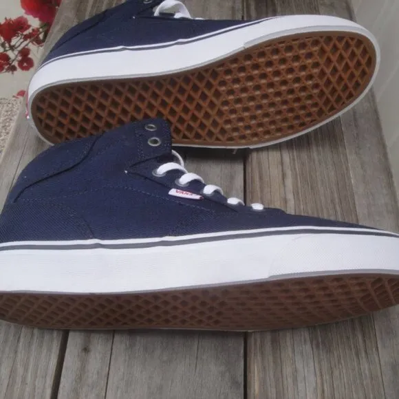 NEW VANS Men's Shoes Dress Blue or Navy-Blue Winston High-Top 9.5