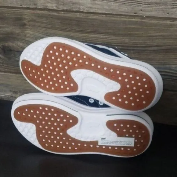 New Vans Old Skool Over Blue White Platform Sneakers Festival Summer Skate Shoes