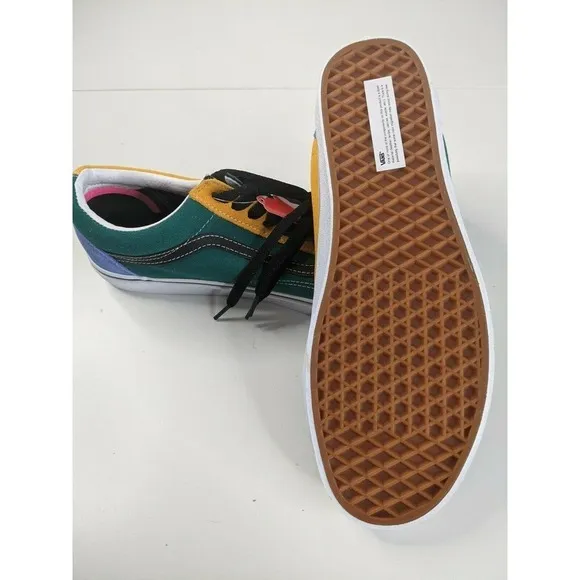 NEW Vans Old Skool Retro Low Top Skate Shoes Size 11.5 Multi Color
