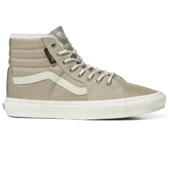NEW Vans Sk8-Hi Cordura Sherpa Walnut/Marshmallow High-Top Shoes Men’s Size 8