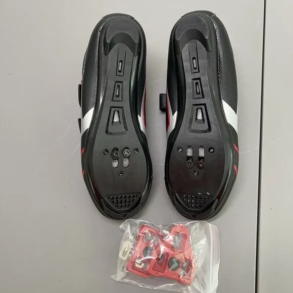 NEW Wofada Unisex Cycling Bike Shoes Women’s Size 41 Black/Grey/Red