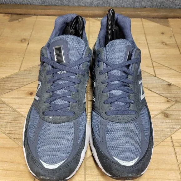 New Balance 990v5 Navy Blue White Suede Women Sneaker Shoes W990NV5 Size 10