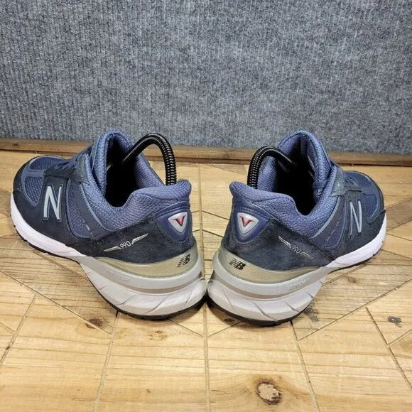New Balance 990v5 Navy Blue White Suede Women Sneaker Shoes W990NV5 Size 10
