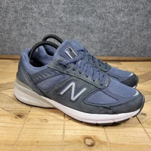 New Balance 990v5 Navy Blue White Suede Women Sneaker Shoes W990NV5 Size 10
