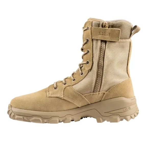 NIB 5.11 Men’s Tactical Speed 3.0 Coyote Side-Zip Boot w/Shoe Box