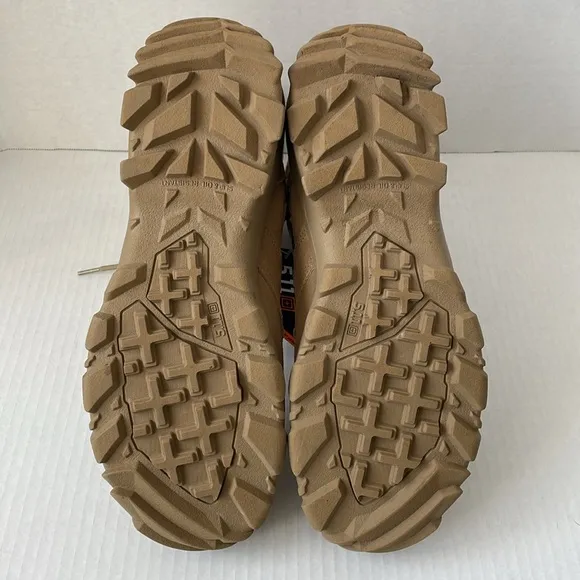NIB 5.11 Men’s Tactical Speed 3.0 Coyote Side-Zip Boot w/Shoe Box