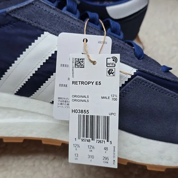 NIB Adidas Retropy E5 Men's Shoes Shadow Navy h03855 Size US 13 Mens