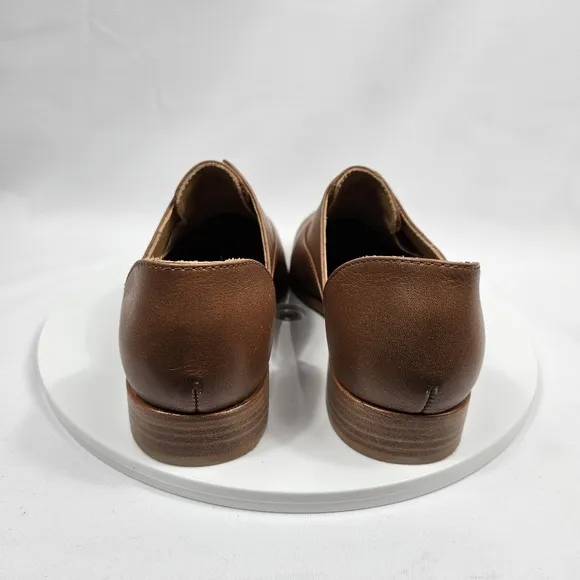 NIB Nisolo Emma D'Orsay Oxford 2.0 Loafer Shoes Slip-On Leather Nutmeg Brown 7.5