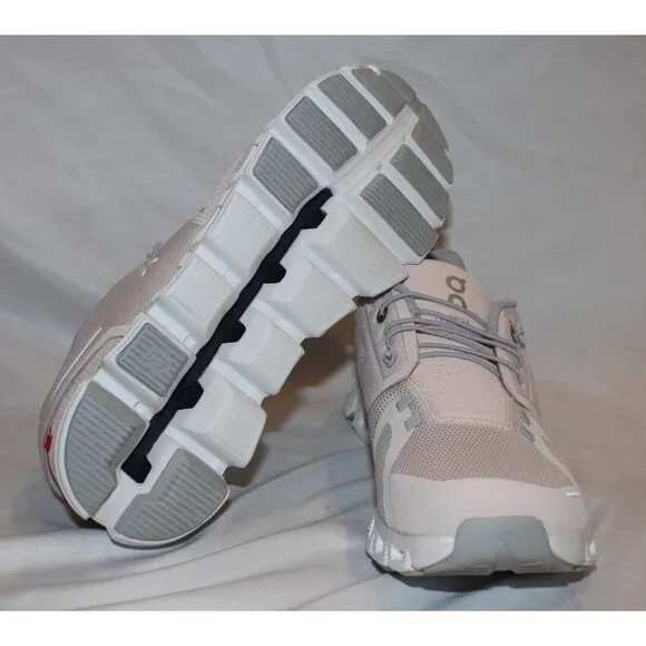 NIB ON CLOUD WOMEN'S CLOUD 5 RUNNING SHOES SNEAKER SHELL PINK/WHITE SZ 11