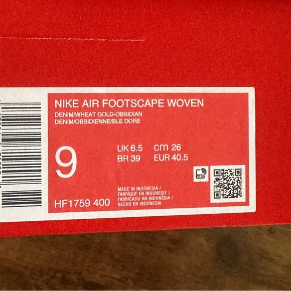 Nike Air Footscape Woven Women's Shoes Size 9 New NIB
