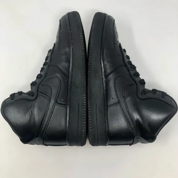 Nike Air Force 1 High &quot;Triple Black&quot; Hi Top Sneakers Lace Up Shoes 334031-013