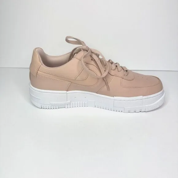 Nike Air Force 1 Womens 11.5 Shoes AF1 Pixel Beige Pink White Mens 10 EUR 44