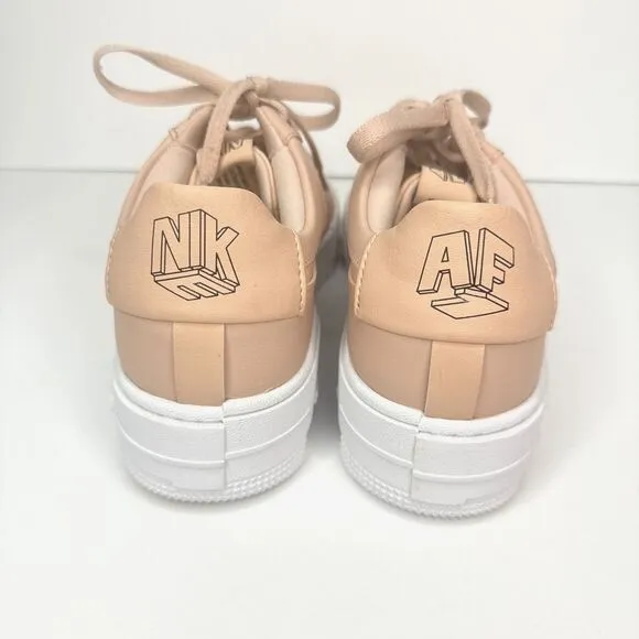 Nike Air Force 1 Womens 11.5 Shoes AF1 Pixel Beige Pink White Mens 10 EUR 44