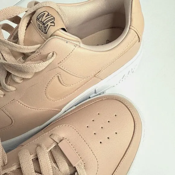 Nike Air Force 1 Womens 11.5 Shoes AF1 Pixel Beige Pink White Mens 10 EUR 44
