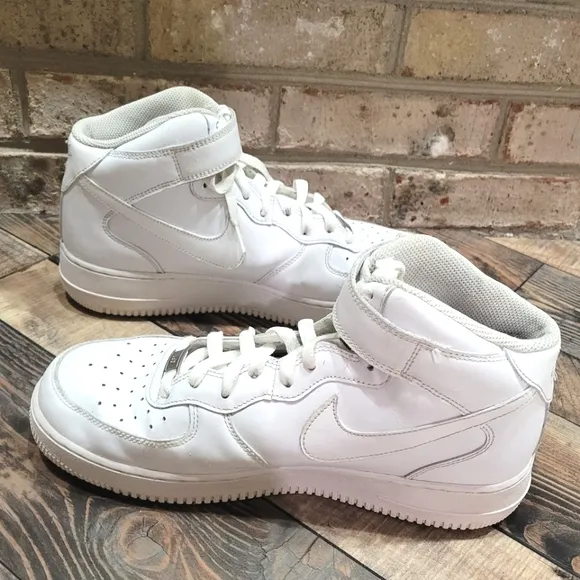 Nike Air Force One mid top basketball shoes