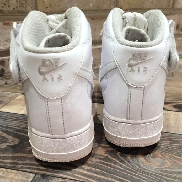 Nike Air Force One mid top basketball shoes