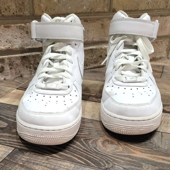 Nike Air Force One mid top basketball shoes
