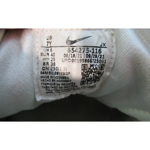 Nike Air Huarache Run Sneakers Shoes Youth US 7 White Green Running 654275-116