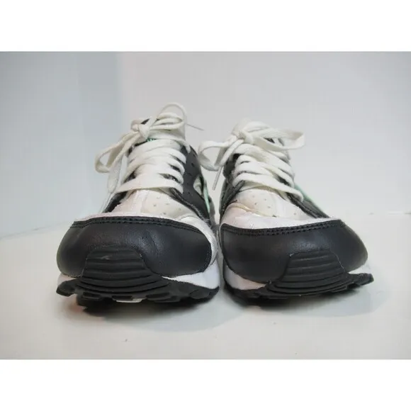 Nike Air Huarache Run Sneakers Shoes Youth US 7 White Green Running 654275-116